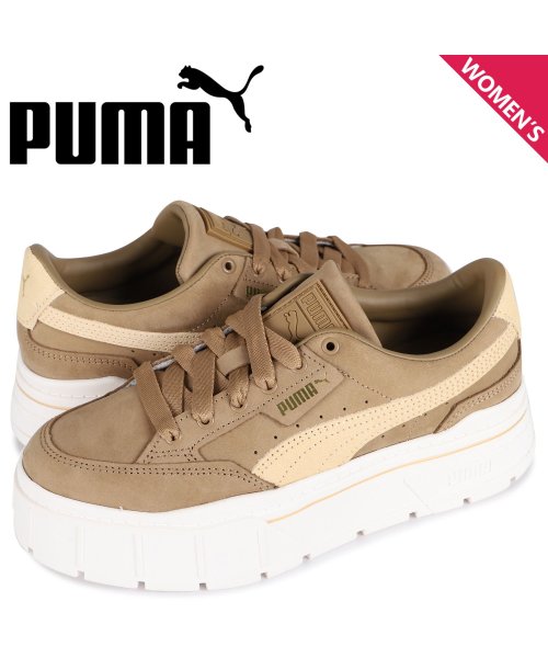 プーマ PUMA スニーカー メイズ スタック ウィメンズ レディース 厚底 MAYZE STACK WMNS ブラウン 384421－02