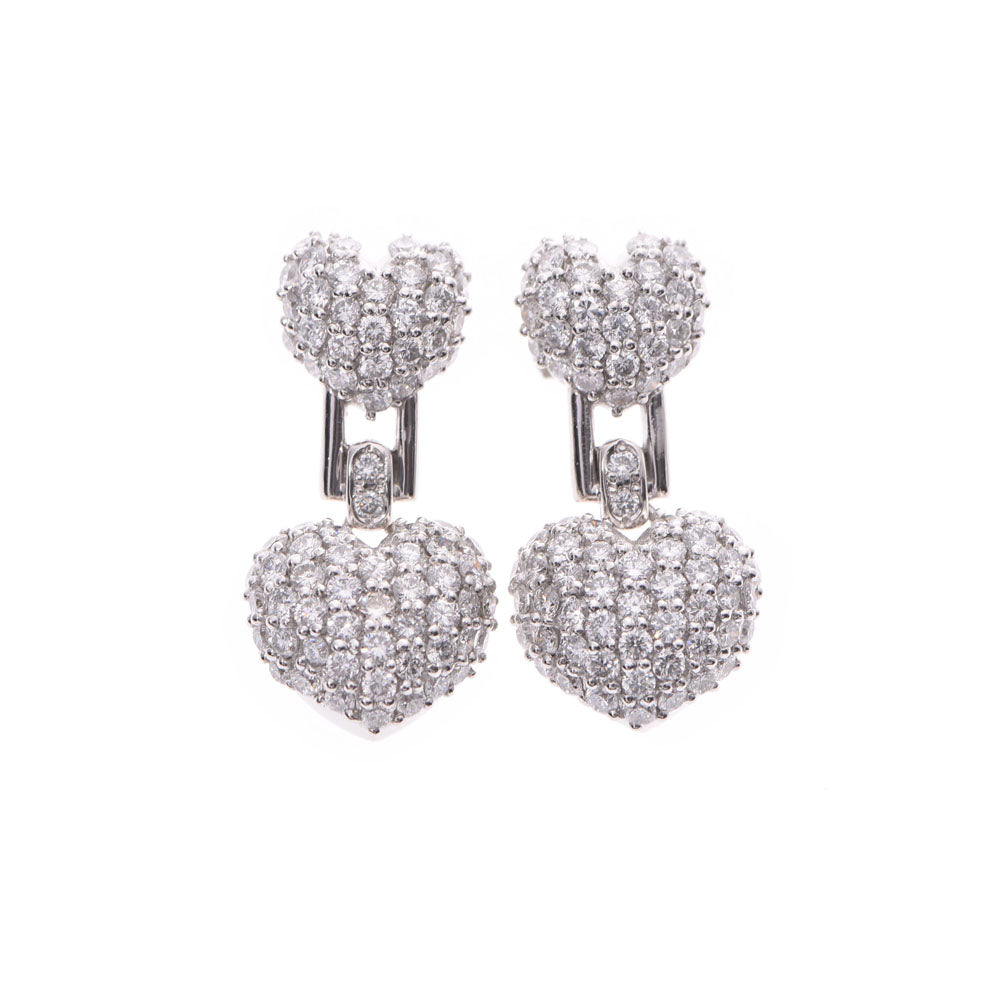 Sonia Rykiel ソニアリキエル ダイヤ1.50/1.50ct ハートピアス レディース PT900/PT955（プラチナ） ピアス Aランク 中古 