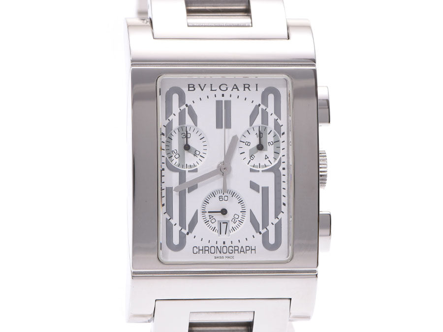 BVLGARI ブルガリレッタンゴロ49 クロノグラフ  メンズ SS 腕時計 RTC49S  中古