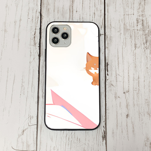 iphoneケース3-1-40 iphone 強化ガラス ねこ・猫・ネコ 箱1 かわいい アイフォン iface