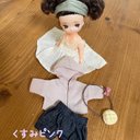 みきちゃんまきちゃん服＊メロンパンポシェットコーデセット・くすみピンク