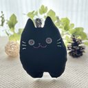 黒い猫のぬいぐるみ「ふにゃ〜た」