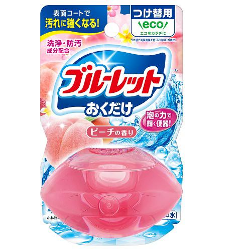 小林製薬 液体ブルーレットおくだけつけ替用 ピーチの香り トイレ用洗剤 70ml