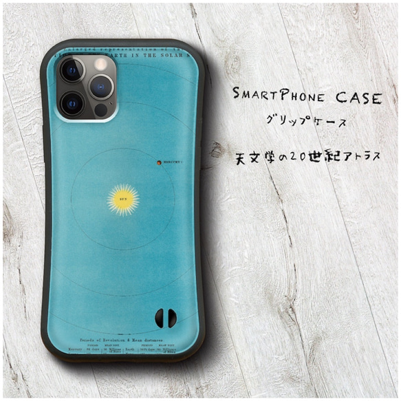 【 天文学の20世紀アトラス 】スマホケース グリップケース 全機種対応 絵画 iPhone12 mini 12ProM