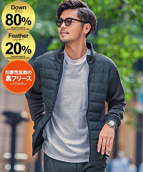 ビッチ/VICCI 長袖ダウンブルゾン インナーダウン メンズ ダウンジャケット  ブルゾン ノー･･･