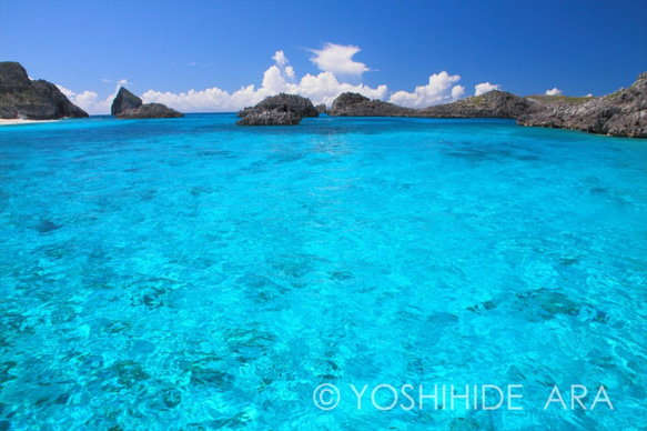 【額装写真】碧き海の輝き＜世界遺産 小笠原諸島＞