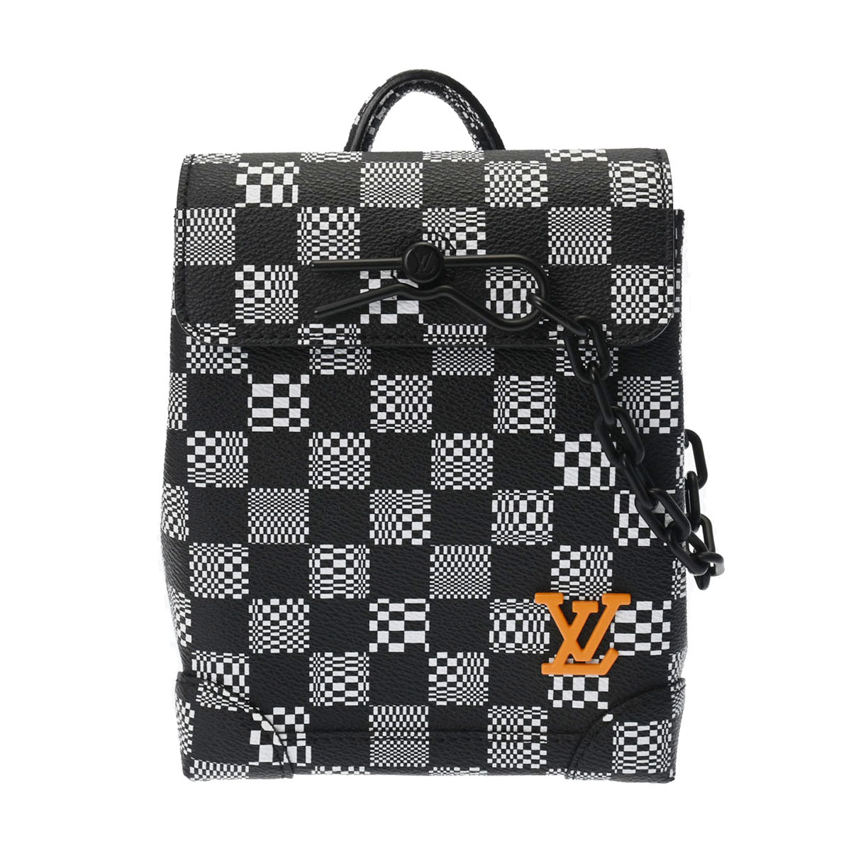 LOUIS VUITTON ルイヴィトン ダミエ ディストーテッド スティーマー XS ブラック N60453 メンズ ダミエキャンバス ショルダーバッグ 未使用 