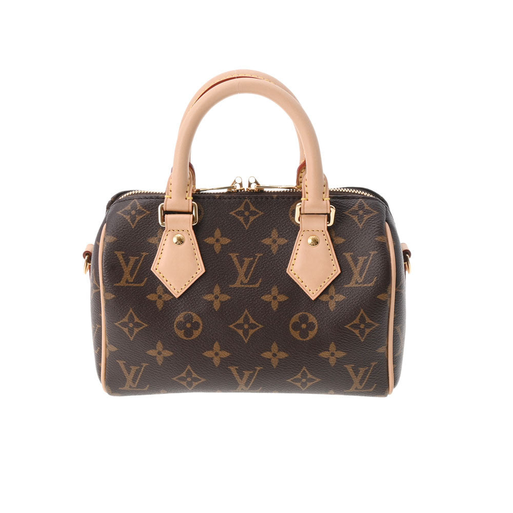 LOUIS VUITTON ルイヴィトン モノグラム スピーディバンドリエール20  ブラウン M46234 レディース モノグラムキャンバス 2WAYバッグ Aランク 中古 