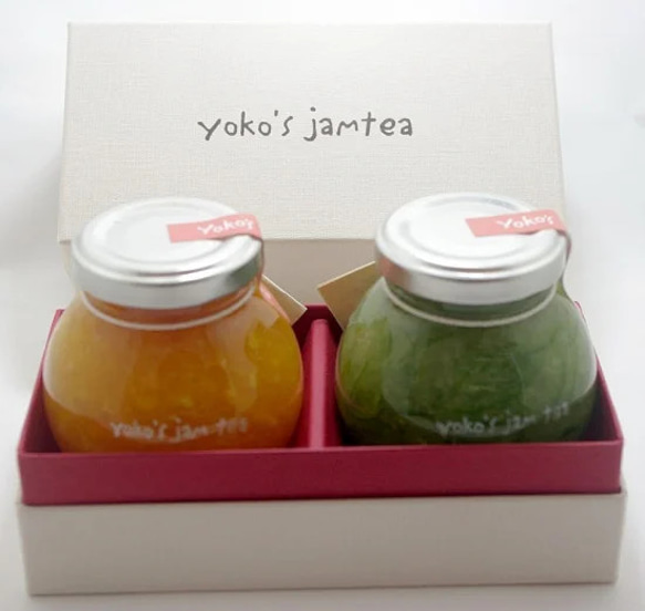 yokos jam tea・オリジナルギフトボックス（2個入り）・箱代だけです。ジャム2個は別に注文してください。