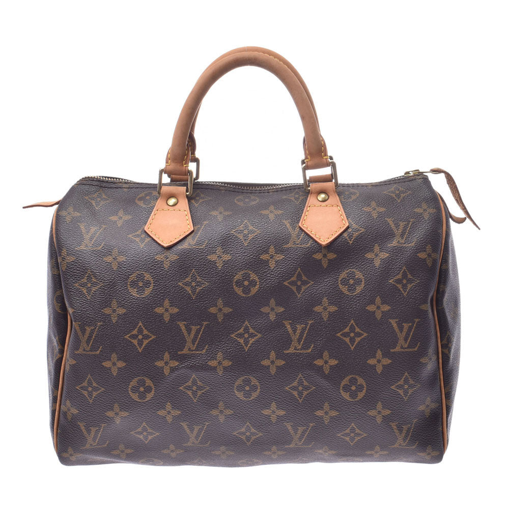 LOUIS VUITTON ルイヴィトン モノグラム スピーディ30 ブラウン M41108 ユニセックス モノグラムキャンバス ハンドバッグ Bランク 中古 