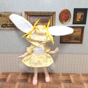 【送料無料】ドラジェカラーのうさみみワンピセット(イエロー) オビツ ハンドメイド ドール ドール服