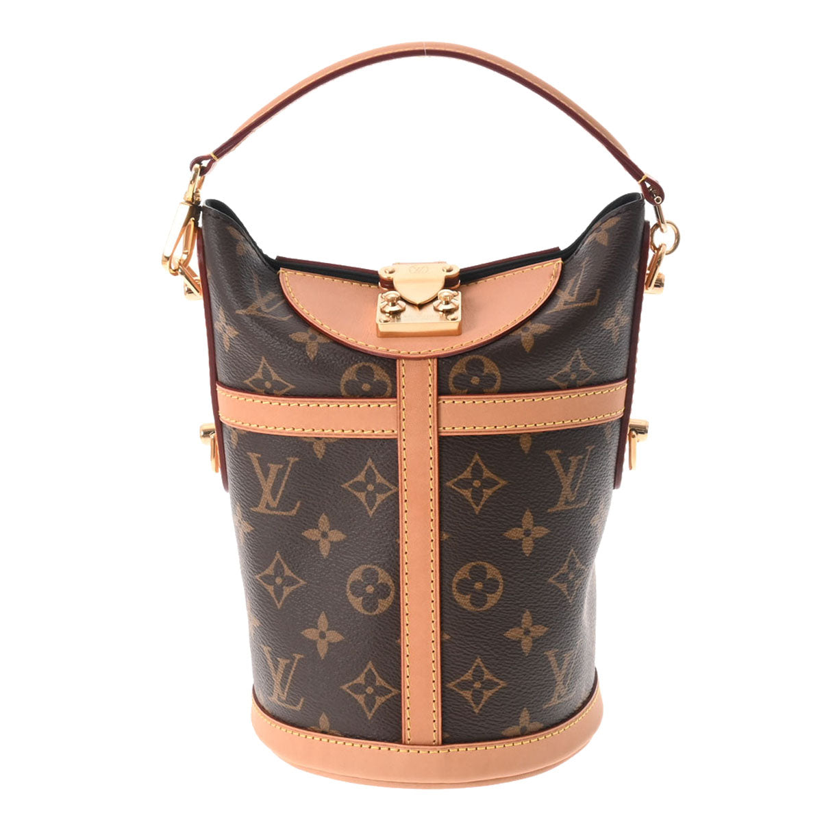 LOUIS VUITTON ルイヴィトン モノグラム ダッフルバッグ ブラウン M43587 レディース モノグラムキャンバス 2WAYバッグ ABランク 中古 