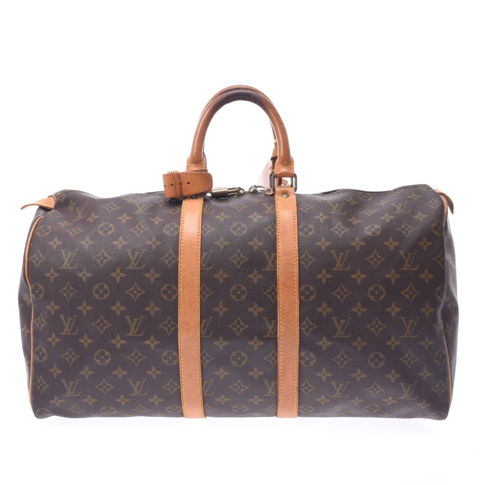 LOUIS VUITTON ルイヴィトン モノグラム キーポル 50 ブラウン M41426 ユニセックス モノグラムキャンバス ボストンバッグ BCランク 中古 