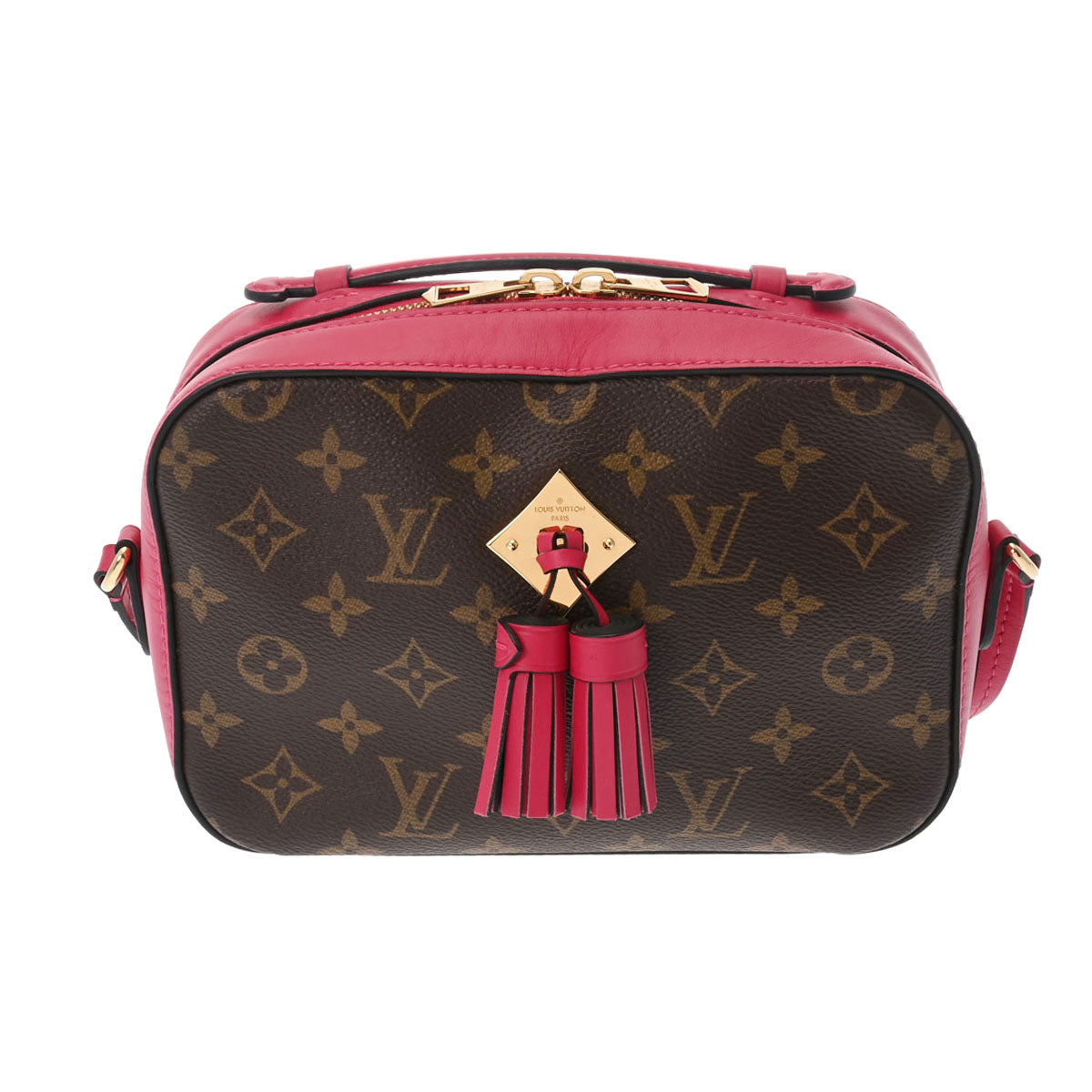 LOUIS VUITTON ルイヴィトン モノグラム サントンジュ  フリージア ゴールド金具 M43557 レディース モノグラムキャンバス ショルダーバッグ Aランク 中古 