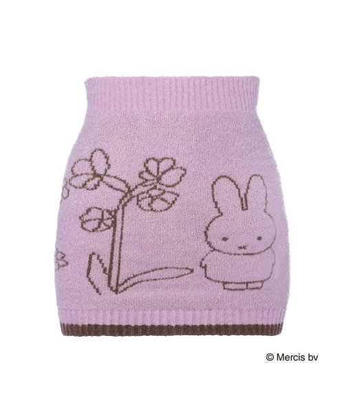 スロギー ミッフィーコラボ あったか 腹巻 G062　お花とmiffy(ピンク)