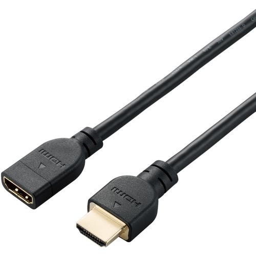 エレコム DH-HDEX15BK HDMI 延長 ケーブル 1.5m 4K 60p 金メッキ Fire TV Stick など対応 RoHS指令準拠 ARC ブラック