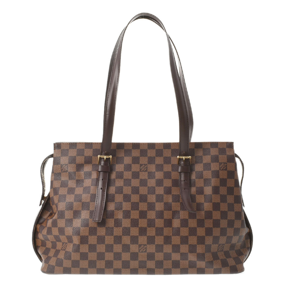 LOUIS VUITTON ルイヴィトン ダミエ チェルシー トートバッグ ブラウン N51119 ユニセックス ダミエキャンバス ショルダーバッグ Aランク 中古 