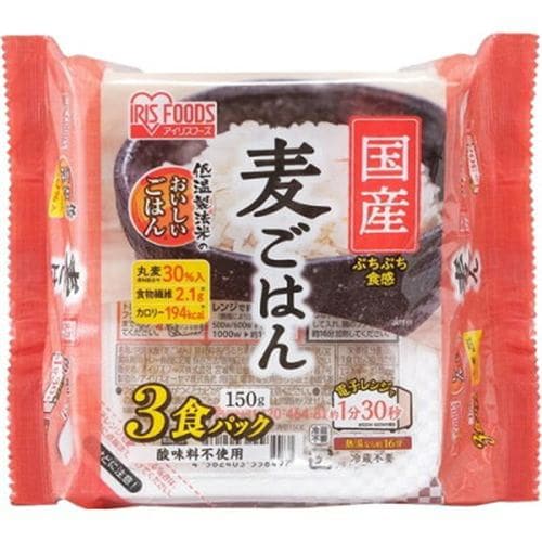 アイリスフーズ 国産丸麦パックごはん150g×3P