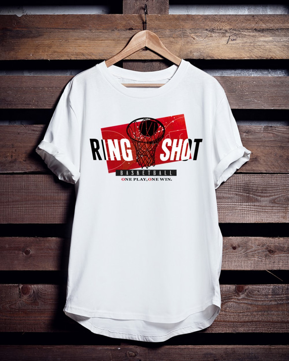 バスケTシャツ「RING SHOT」