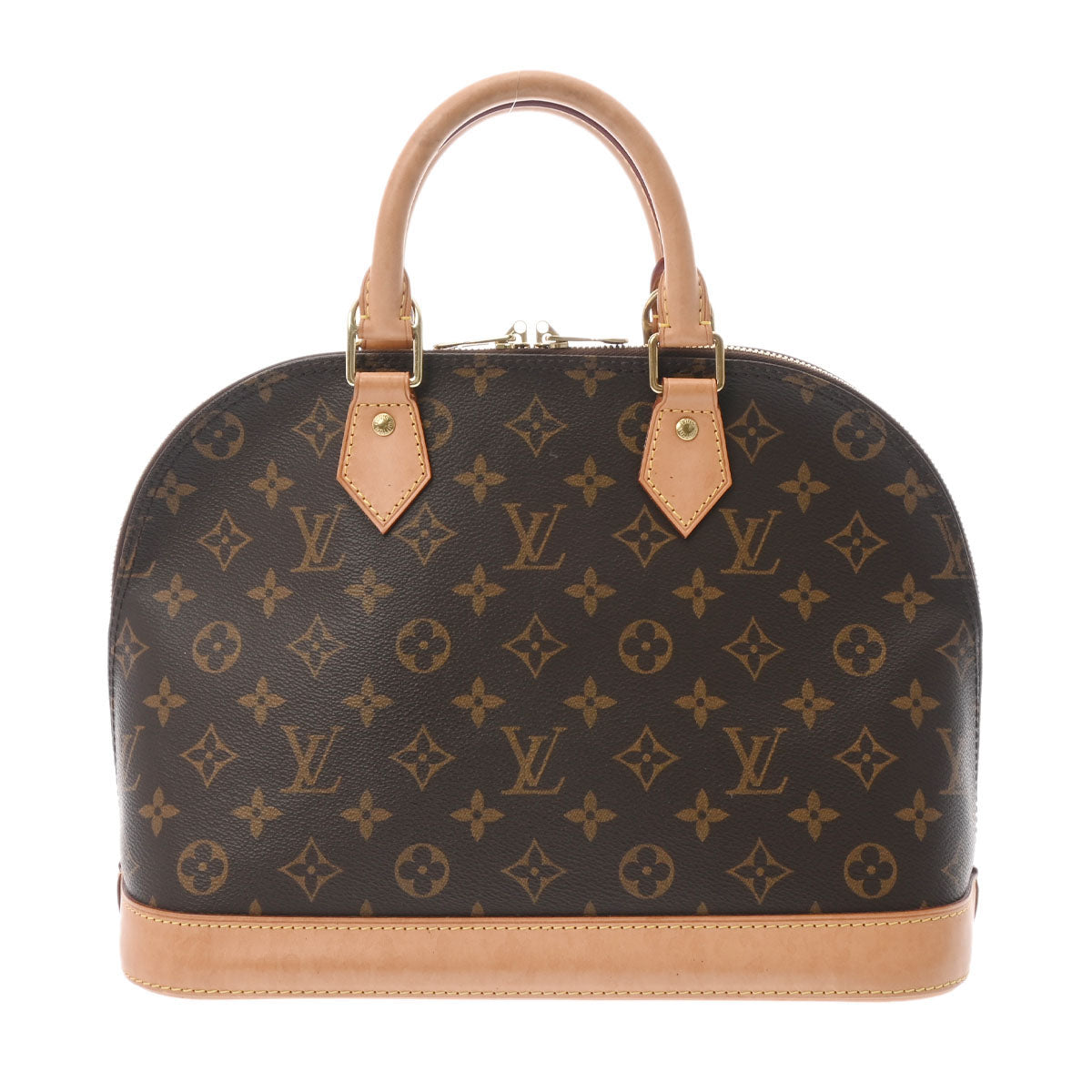 LOUIS VUITTON ルイヴィトン モノグラム アルマ 新型 ブラウン M53151 レディース モノグラムキャンバス ハンドバッグ Bランク 中古 