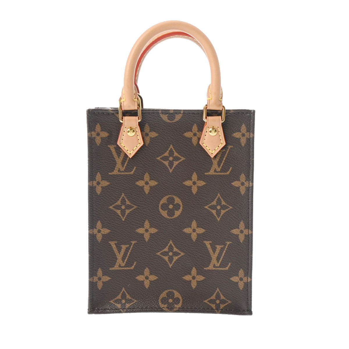 LOUIS VUITTON ルイヴィトン モノグラム プティット サックプラ 2WAY ブラウン M69442 レディース モノグラムキャンバス ハンドバッグ Aランク 中古 