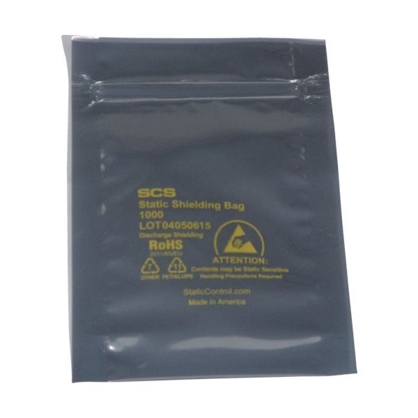 DESCO JAPAN SCS 静電気シールドバッグ ジップトップタイプ457X457mm 100枚入 3001818 1箱(100枚)（直送品）