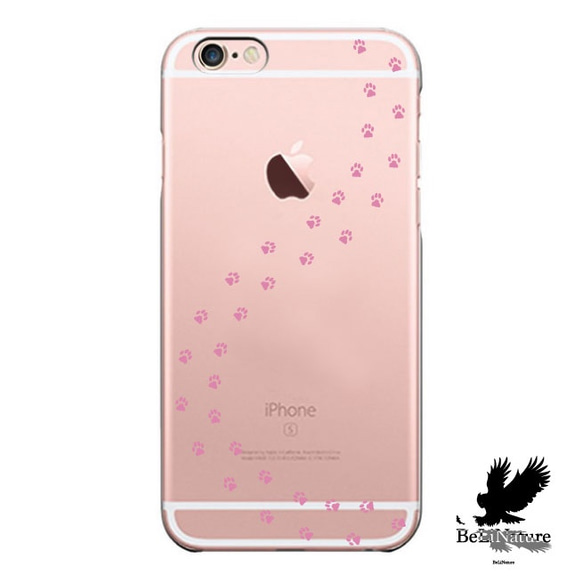 iPhone5/5s/5c/6/6s/6Plus/6sPlus ケース 犬の足跡 ケース