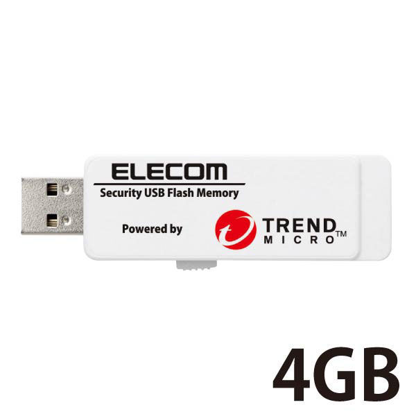 セキュリティ USBメモリ 2/4/8GB USB3.0 トレンドマイクロ  MF-PUVT3シリーズ エレコム