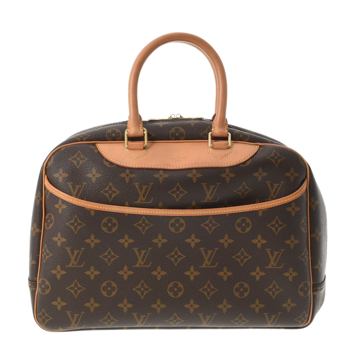 LOUIS VUITTON ルイヴィトン モノグラム ドーヴィル ブラウン M47270 ユニセックス モノグラムキャンバス ハンドバッグ ABランク 中古 