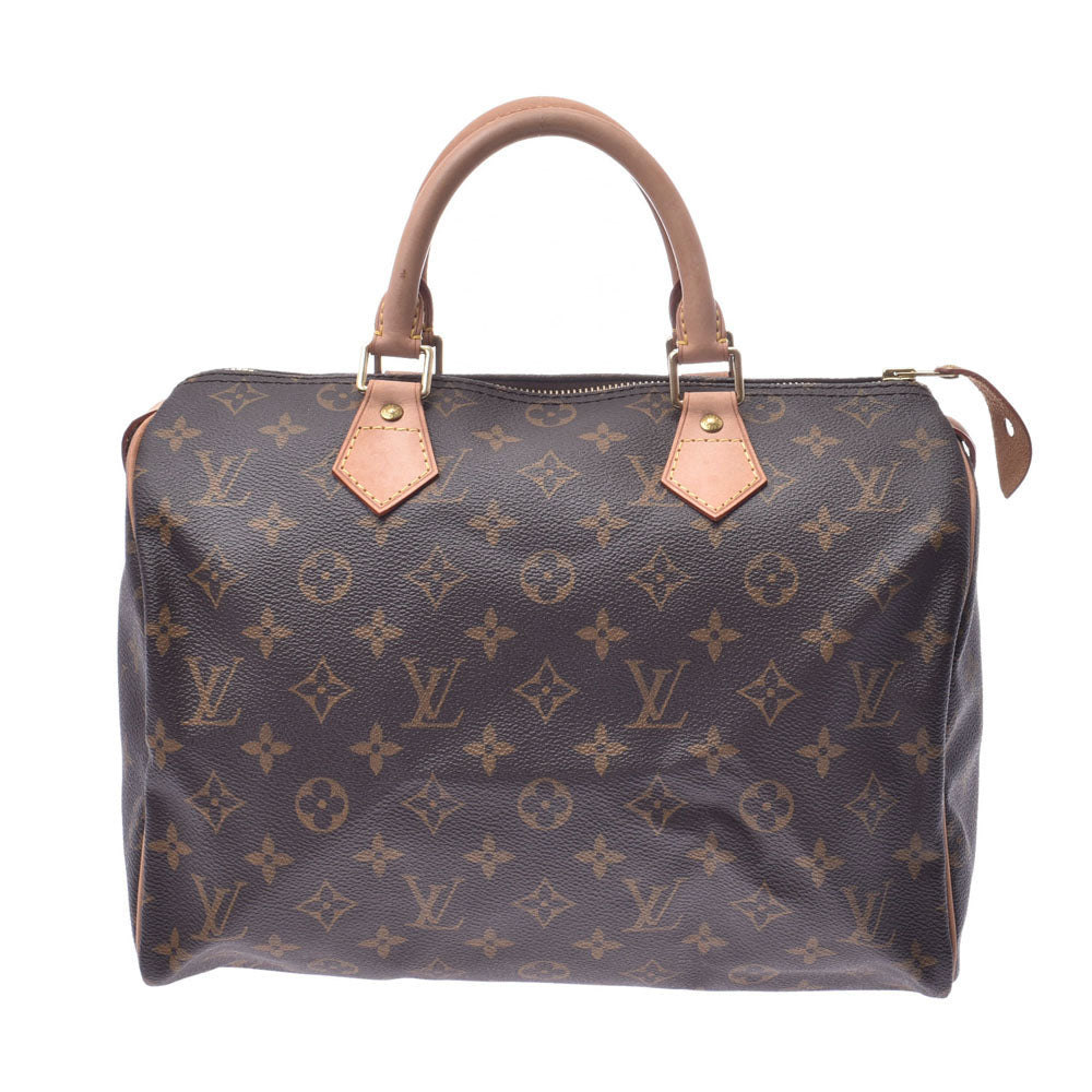 LOUIS VUITTON ルイヴィトン モノグラム スピーディ30 ブラウン M41526 ユニセックス モノグラムキャンバス ハンドバッグ ABランク 中古 