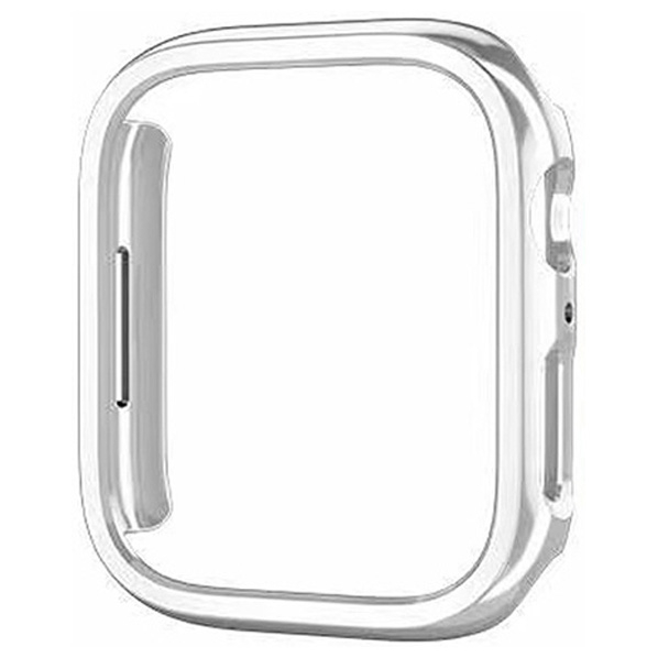 GAACAL Apple Watch Series 7-8 [41mm]用プラスチックフレーム メタリックシルバー W00224S5