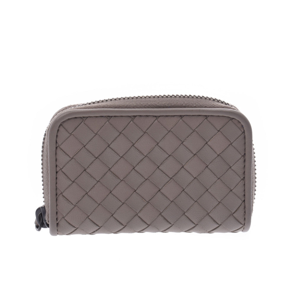 BOTTEGAVENETA ボッテガヴェネタ イントレチャート グレー P00399129I ユニセックス レザー コインケース 新同 中古 