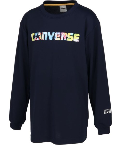 CONVERSE コンバース バスケット JRプリントロングスリーブシャツ Tシャツ 長袖 ロンT