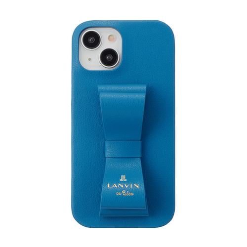 LANVIN en Bleu Slim Wrap Case Stand & Ring Ribbon for iPhone 15 [ Navy ] LBNVYSRIP2361 ネイビー