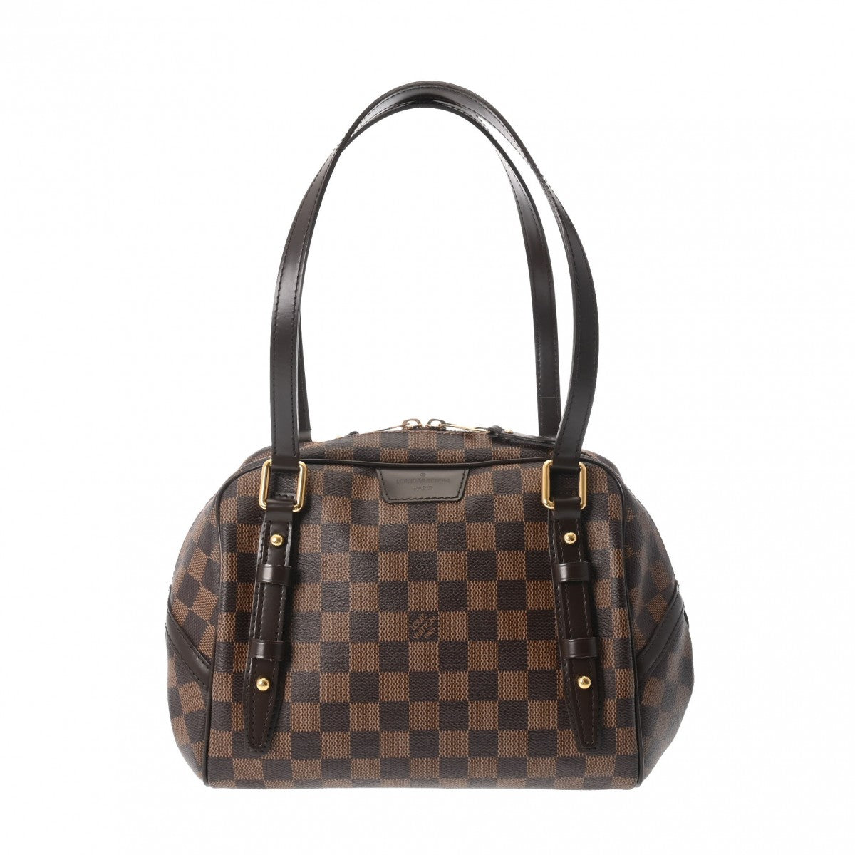 LOUIS VUITTON ルイヴィトン ダミエ リヴィントン PM ブラウン N41157 レディース ダミエキャンバス ハンドバッグ Aランク 中古 