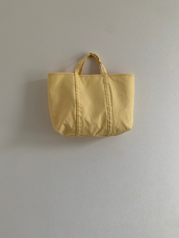 【A4対応】帆布　BASIC TOTE ( M ) ルミナスイエロー