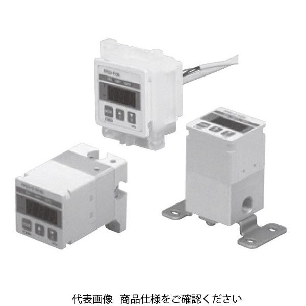 CKD デジタル表示付電子式圧力スイッチ(パレクトプレッシャスイッチ) センサ一体形 PPD3-S-R01NA-6B 1台（直送品）