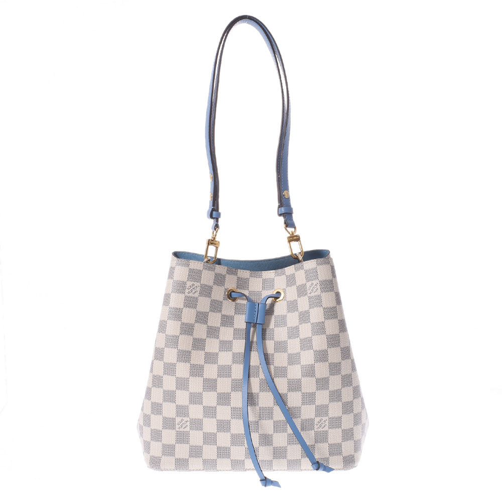 LOUIS VUITTON ルイヴィトン ダミエ アズール ネオノエ ブルーエ N40153 レディース ダミエアズールキャンバス ショルダーバッグ 新同 中古 