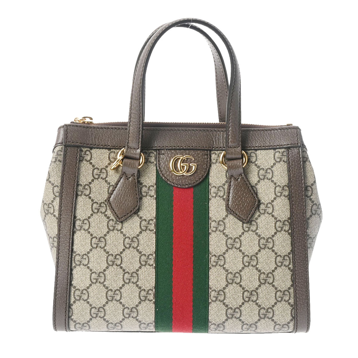 GUCCI グッチ オフィディア GGスモールトート 2WAY ベージュ ゴールド金具 547551 レディース PVC レザー ショルダーバッグ Aランク 中古 