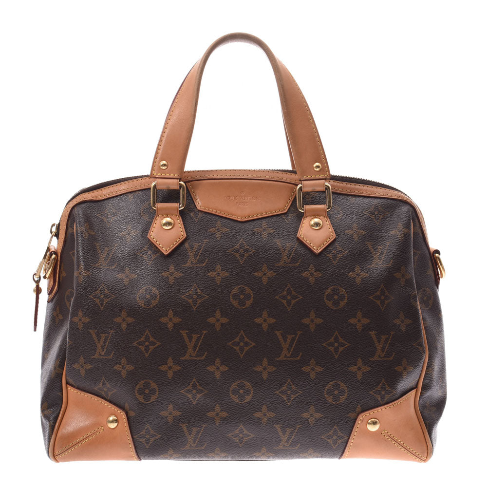 LOUIS VUITTON ルイヴィトン モノグラム レティーロPM ブラウン M40325 レディース モノグラムキャンバス 2WAYバッグ Bランク 中古 