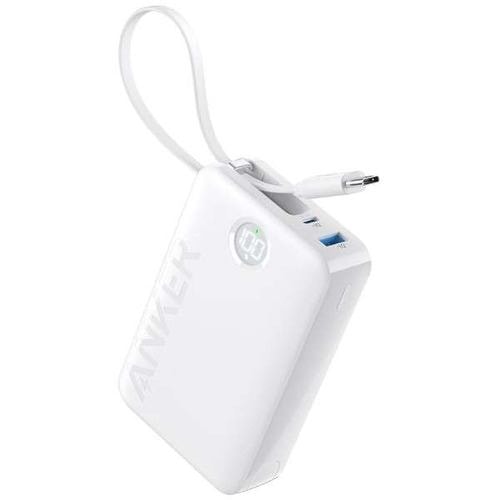 アンカー A1647N21 モバイルバッテリー Power Bank 20000mAh Type-C直結 USB PD対応 2ポート ホワイト