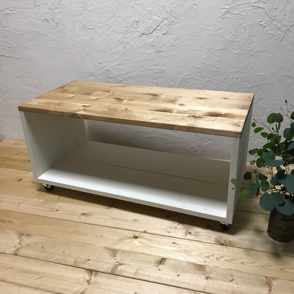 h36w68d35.6/low　shelf ＊Table/WWB /キャスター付き