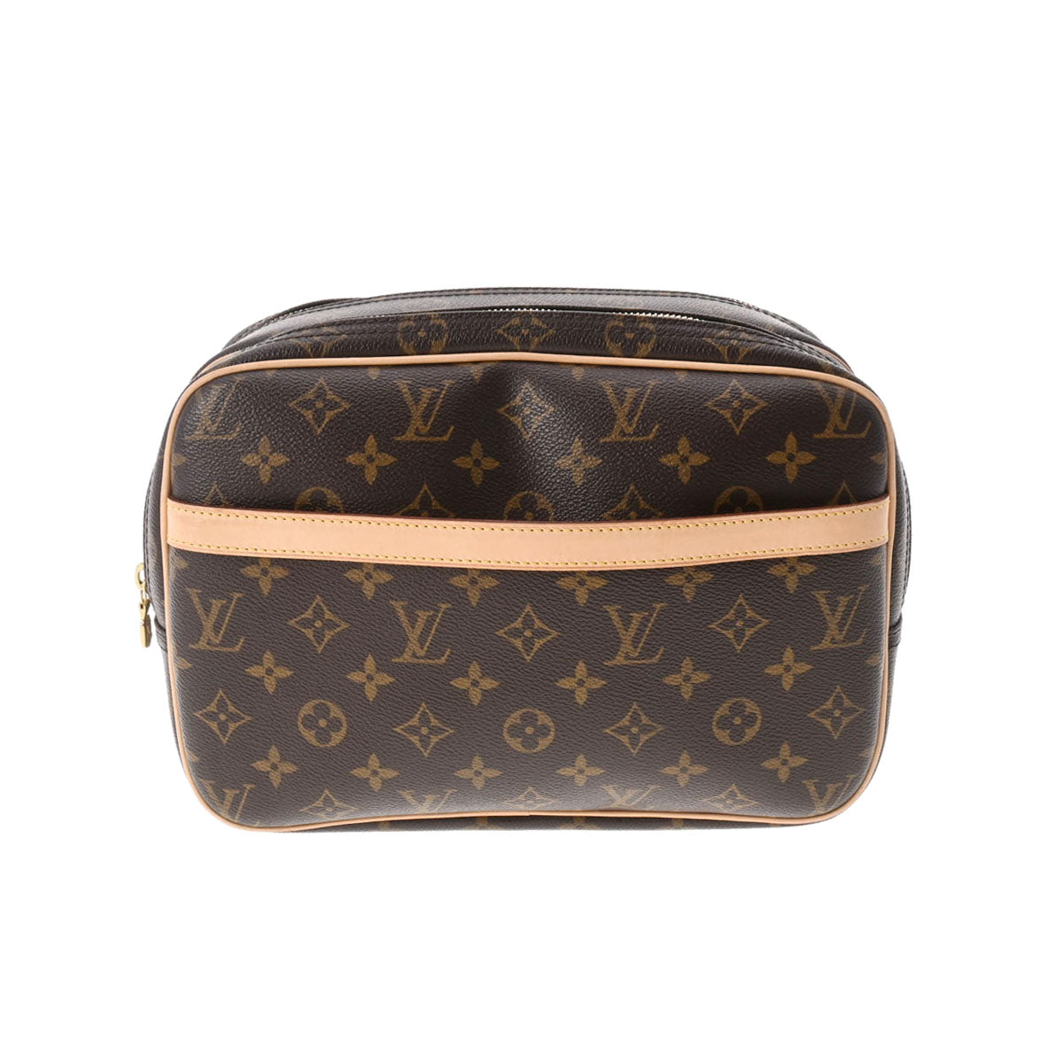 LOUIS VUITTON ルイヴィトン モノグラム リポーター PM ブラウン M45254 レディース モノグラムキャンバス ショルダーバッグ Aランク 中古 