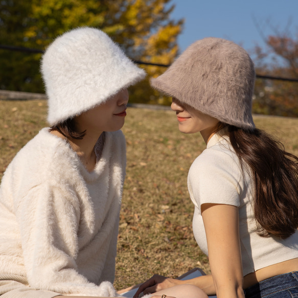 Bucket hat ( faux far)