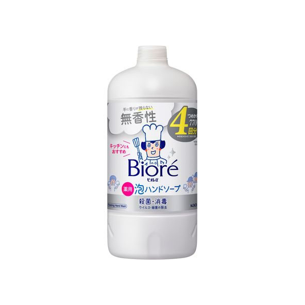 KAO ビオレu 泡ハンドソープ 無香性 詰替用 770mL FC879PV