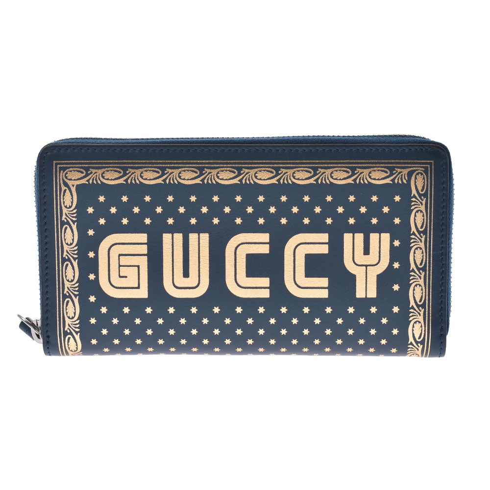 GUCCI グッチ GUCCY グリーン/ゴールド 524338 レディース カーフ 長財布 未使用 