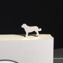 Dog-BookMark-24　セントバーナード　シルバーブックマーク しおり