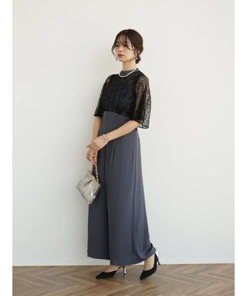 レースドッキングオールインワン（Navy）（Charcoal）