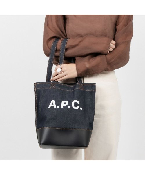 APC アーペーセー A.P.C. CODDP M61568 トートバッグ メンズ レディース バック 手提げバッグ 肩掛け デニム カジュアル A4 軽量 シ