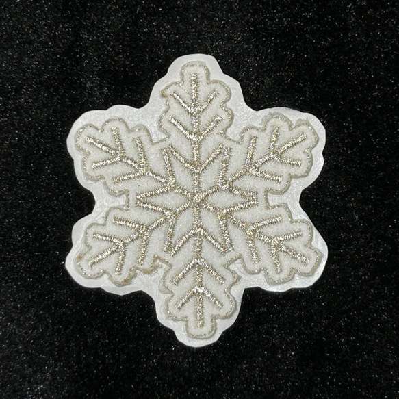 ★刺繍シール／ステッカー★　クリスマス　雪の結晶２